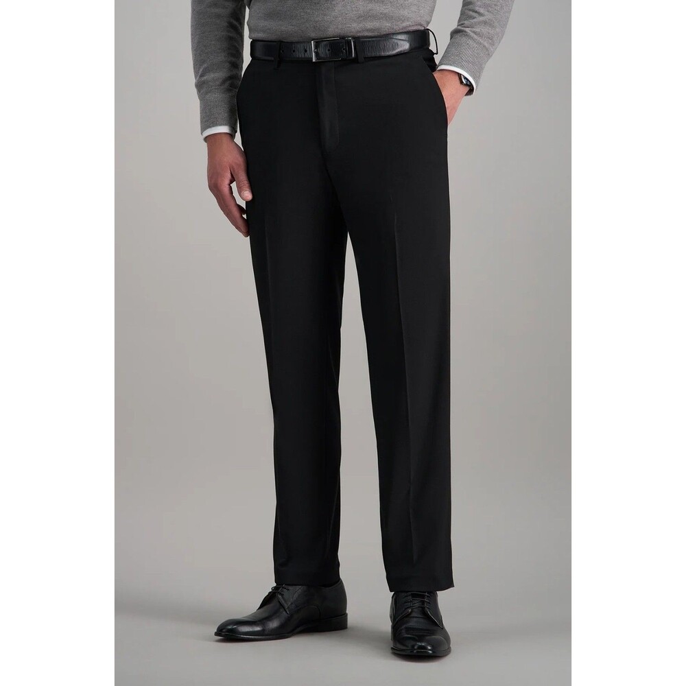JM Haggar Premium Stretch Suit Pants Mens 38x30 Black Classic Fit HY00182 NWT